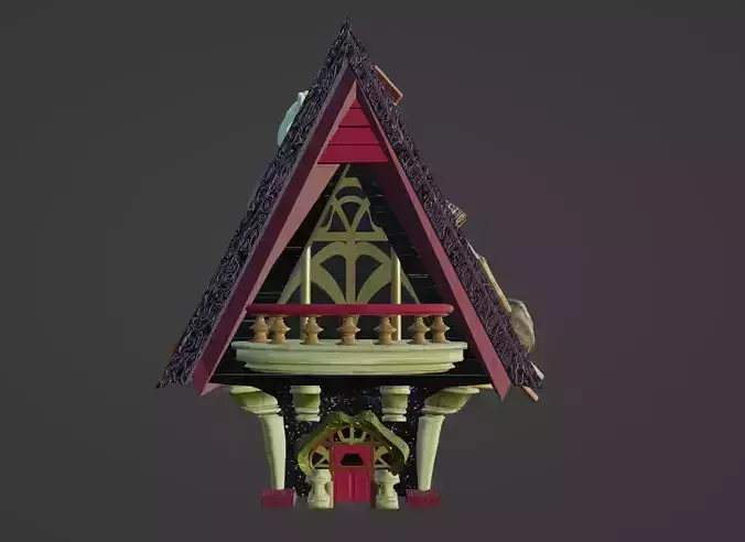 Blender Witch Hut Fantasy Medieval Magic