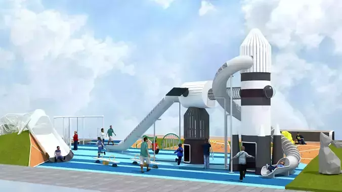 Space themed Playground