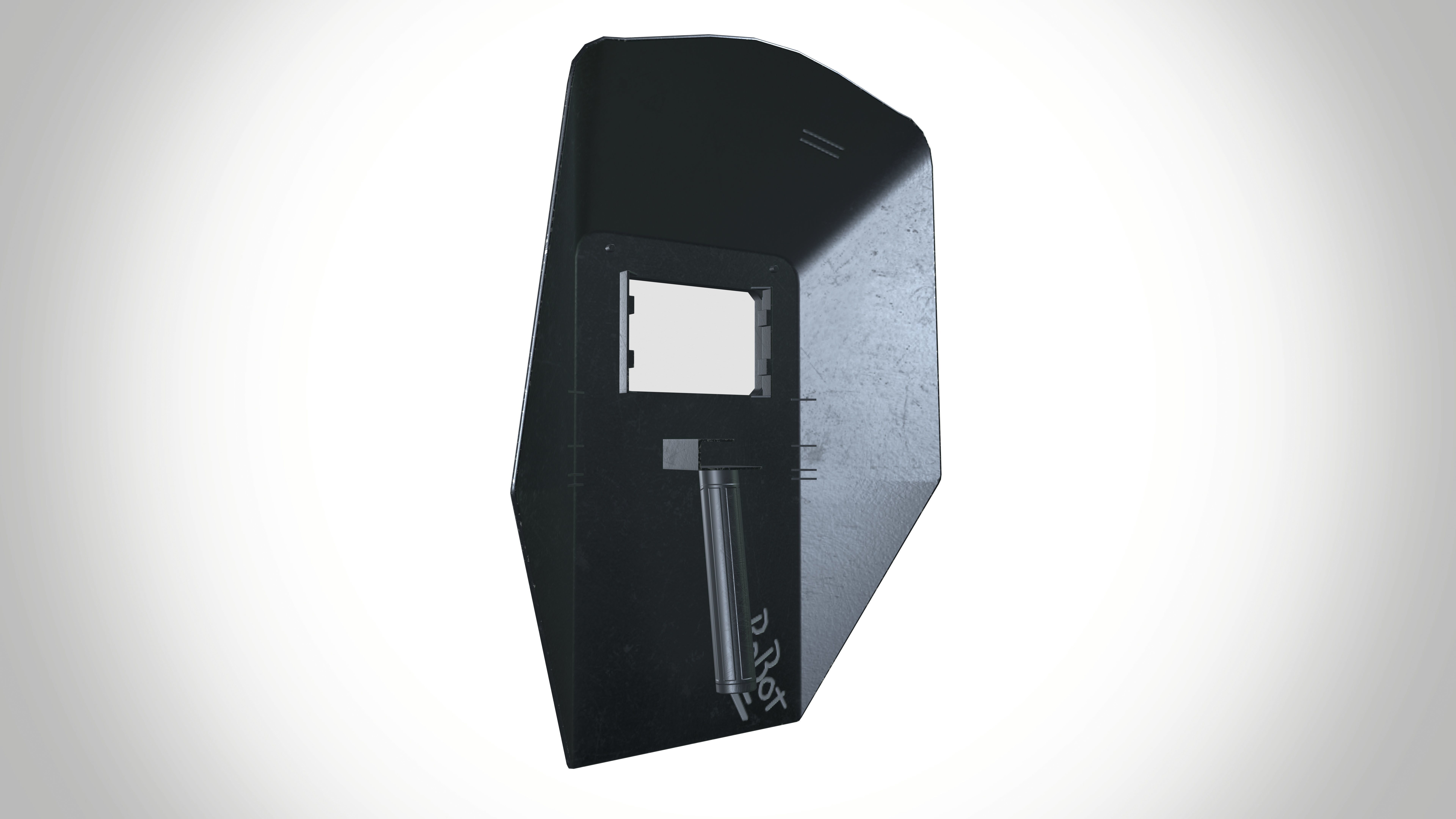 Welding Face Shield Low-poly 3D model_5