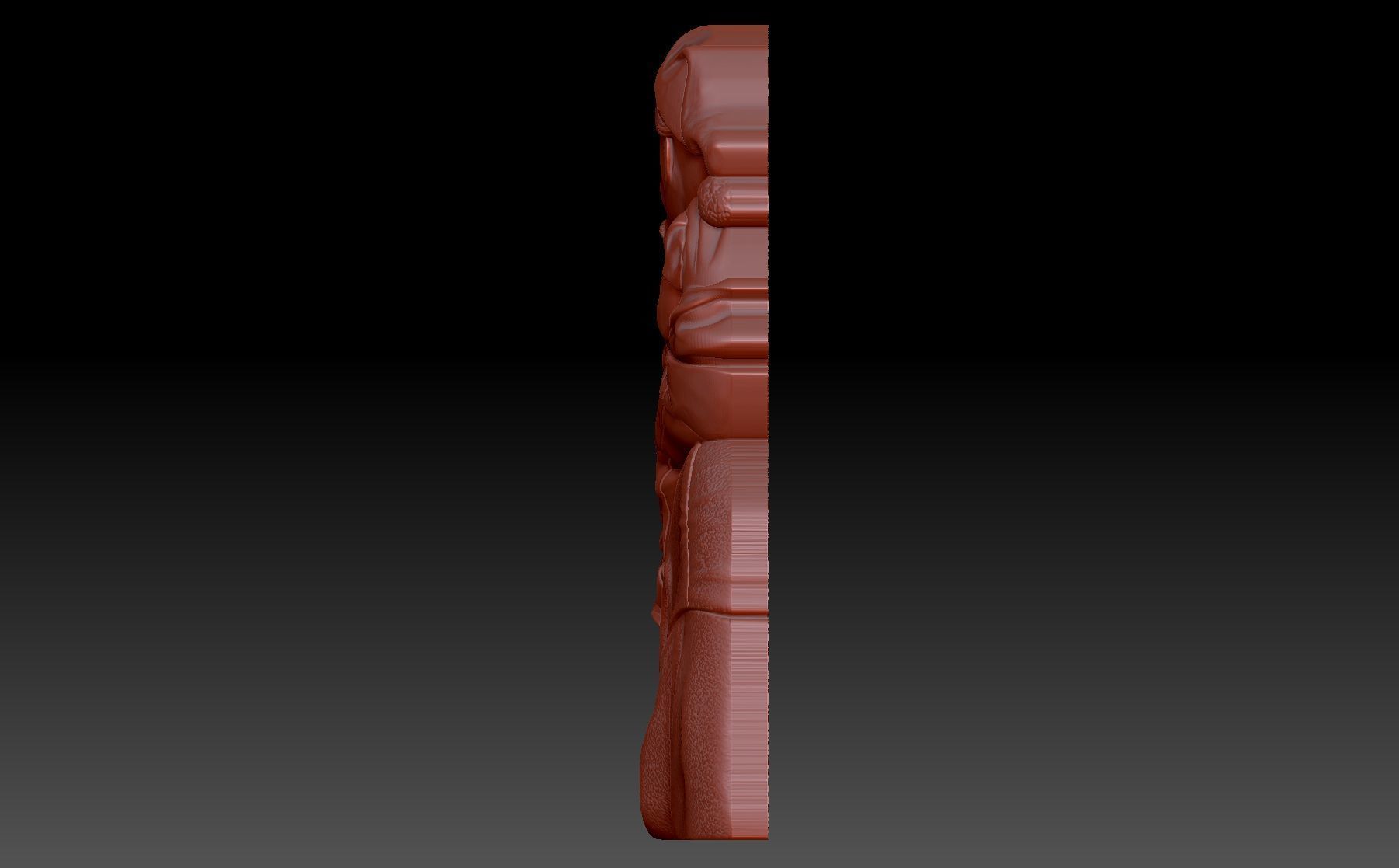 Santa Claus and the baby 3D print model_1