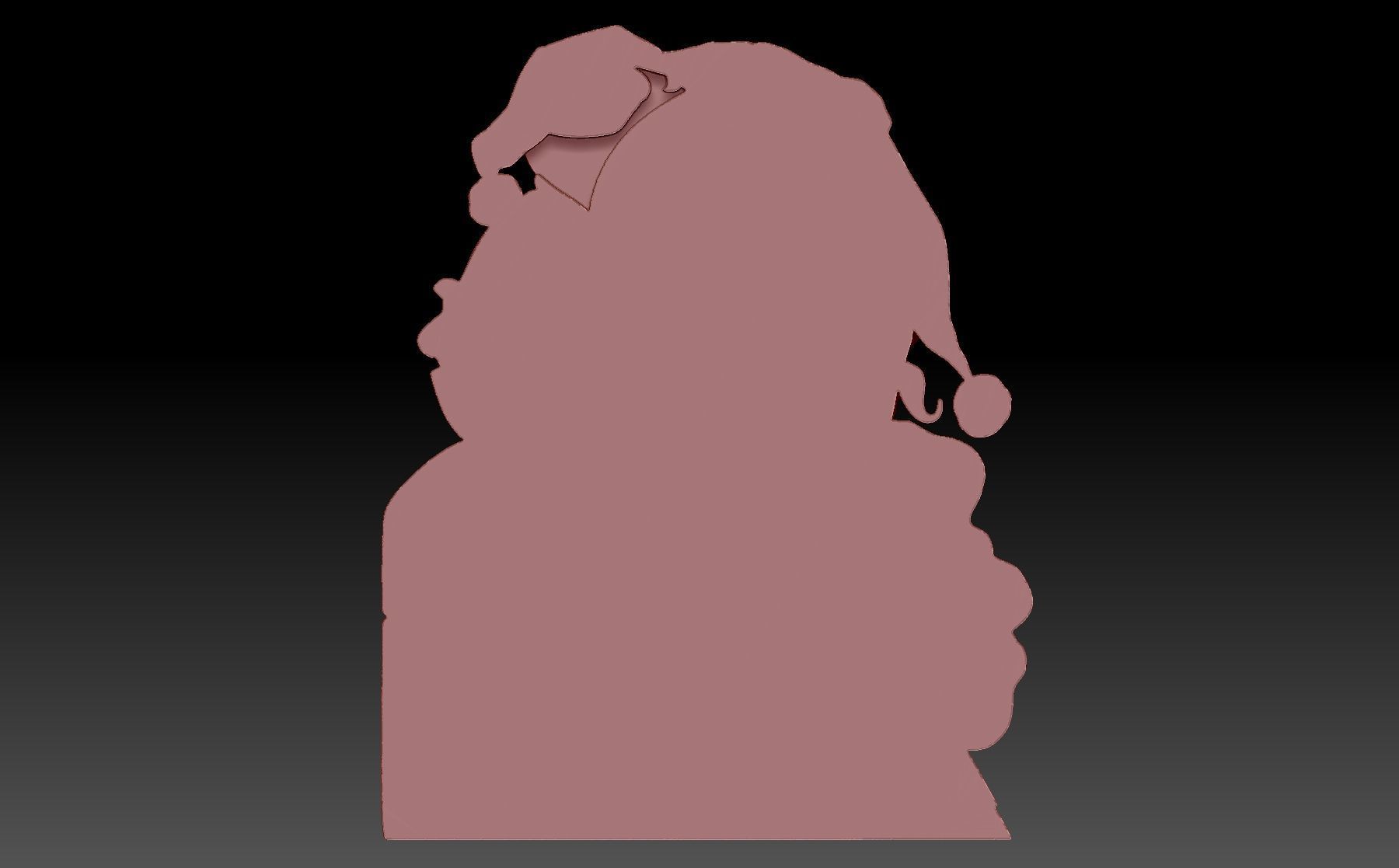 Santa Claus and the baby 3D print model_2