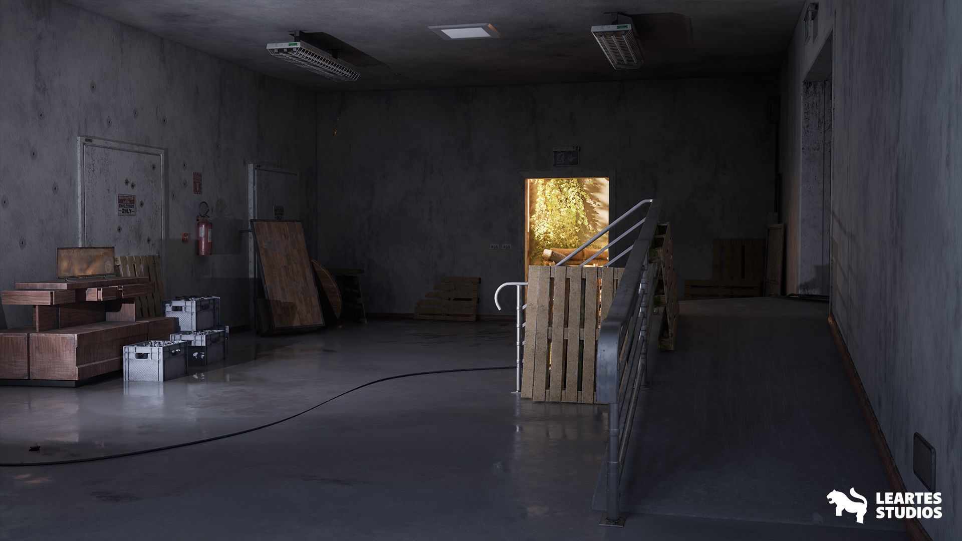 Post Apocalyptic Coffee Shop Low-poly 3D model_7