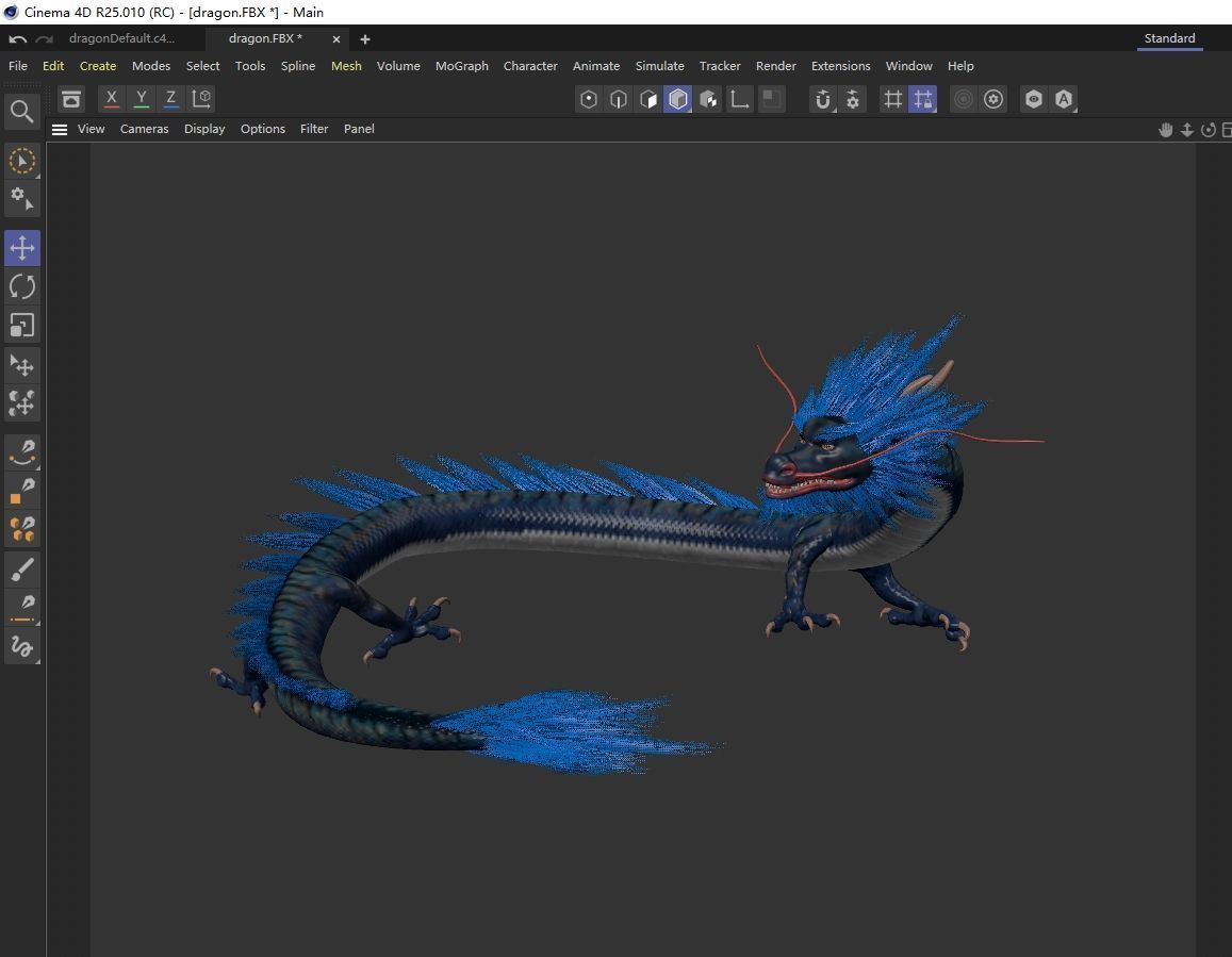 Chinese dragon loong Low-poly 3D model_18