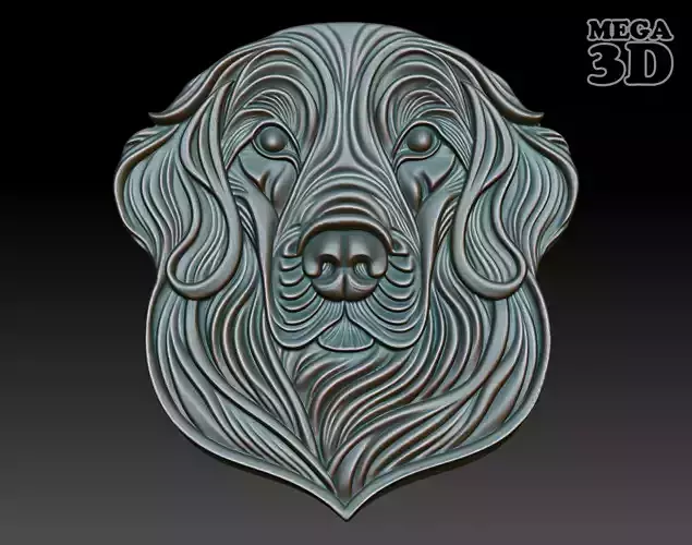 Dog basrelief 07 240808