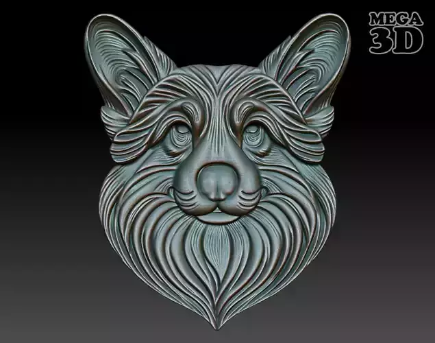 Dog basrelief 04 240808