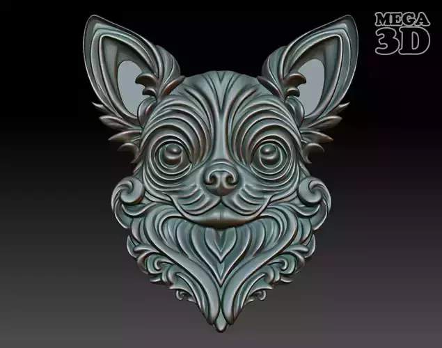 Dog basrelief 03 240808