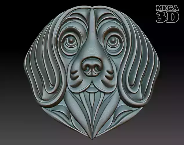 Dog basrelief 01 240808