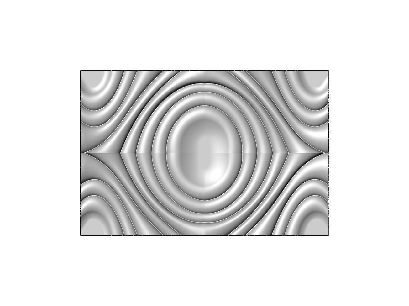 Mirrored organic ripple wall art carving relief sculpture panel 3D print model_4