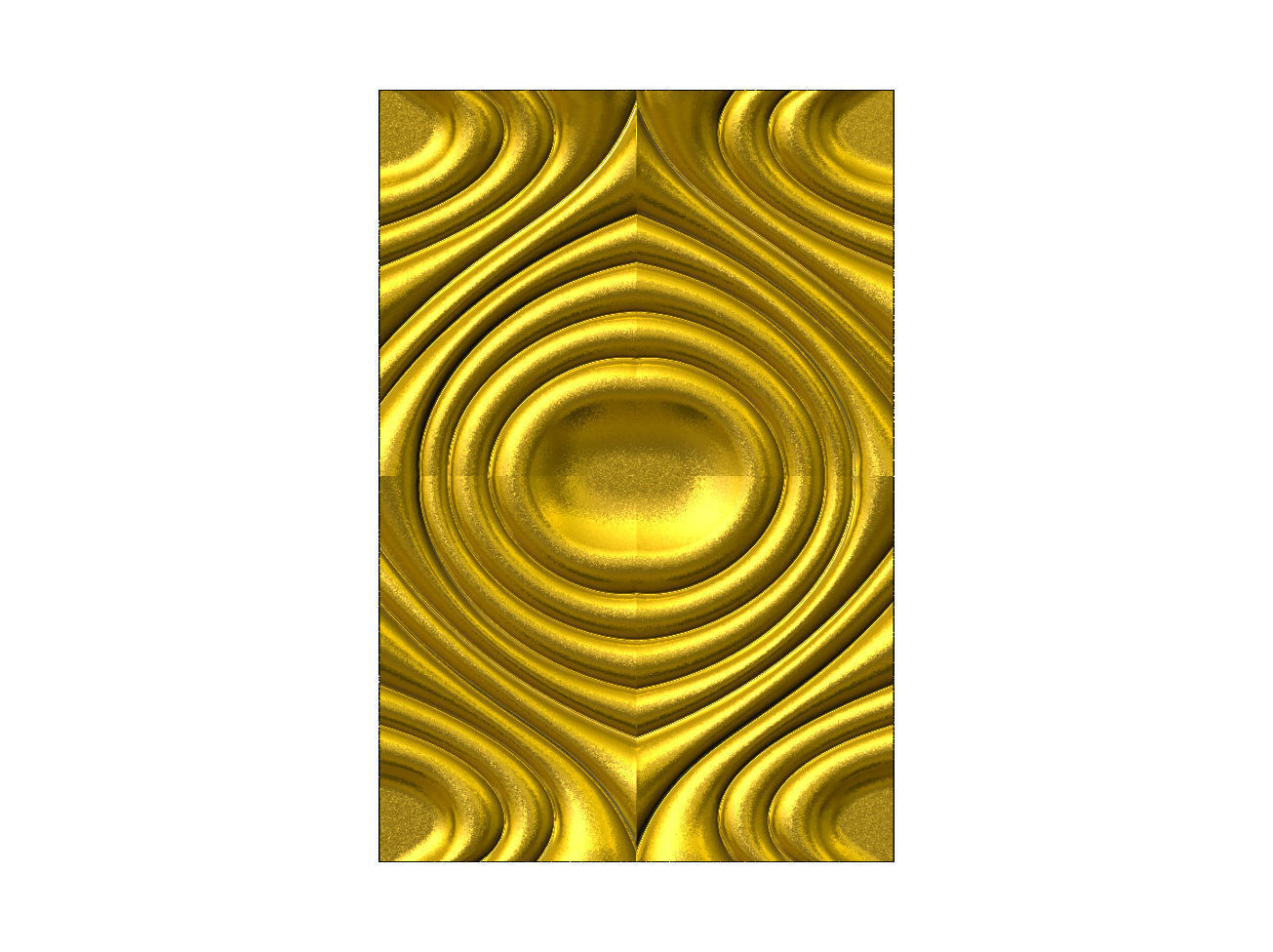 Mirrored organic ripple wall art carving relief sculpture panel 3D print model_15