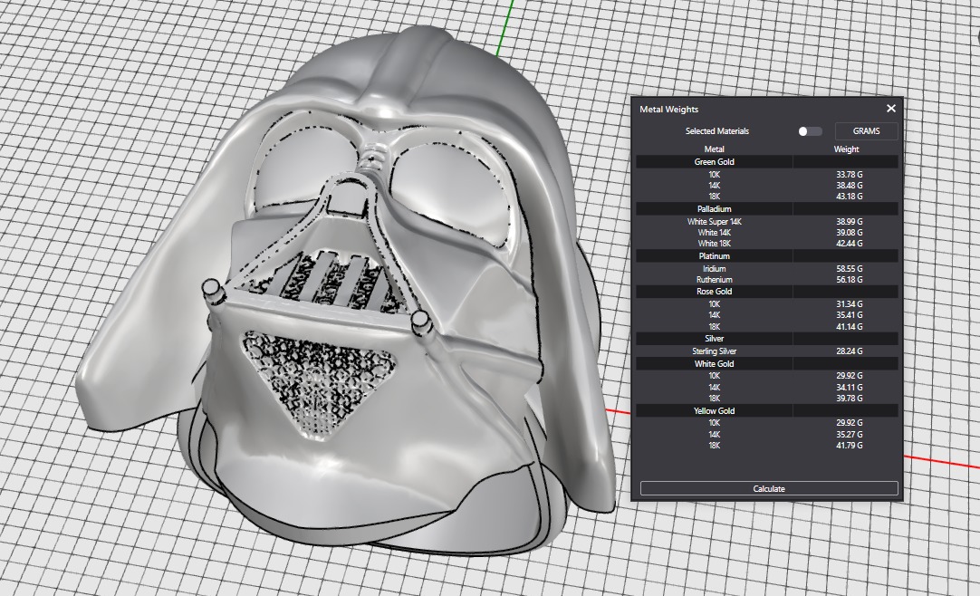 Ring Dark Vader 3D print model_4
