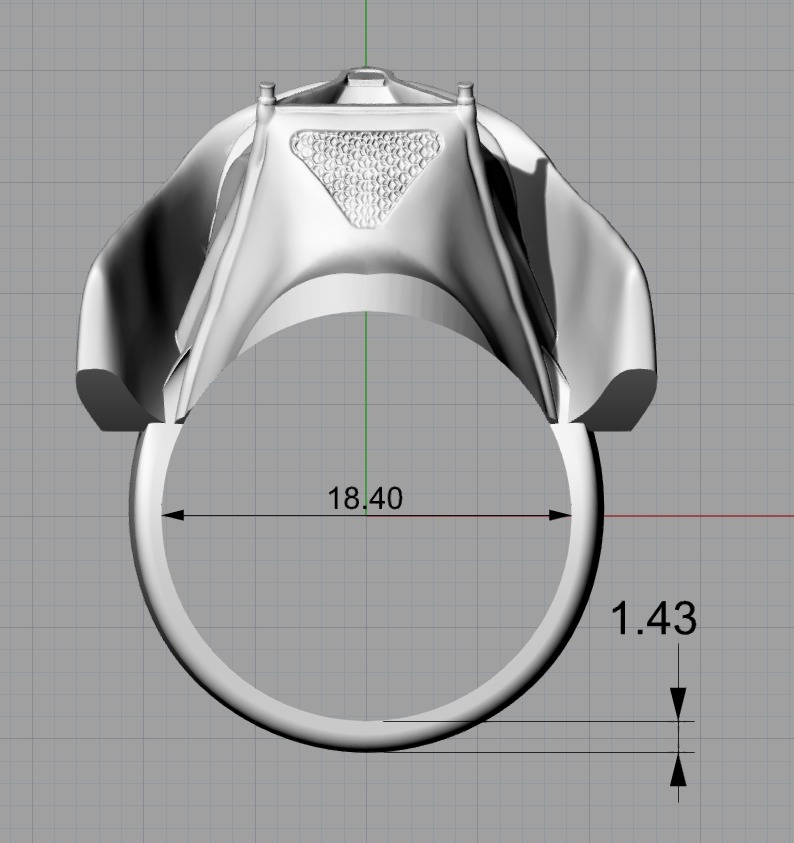 Ring Dark Vader 3D print model_1