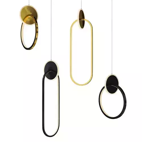 Strip Shape Hanging Light Modern LED Pendant Lamp