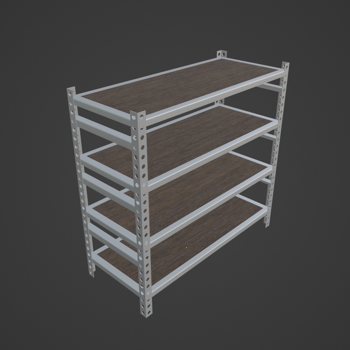 Metal Shelf 01 3D model_6