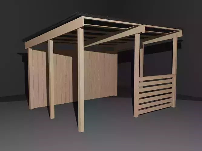 Simple Wooden Shed