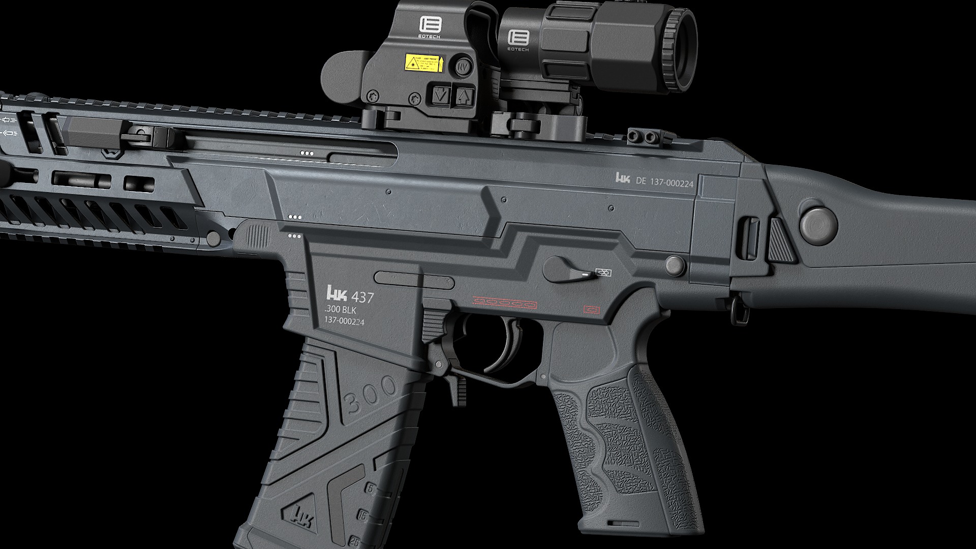 HK437 Low-poly 3D model_1