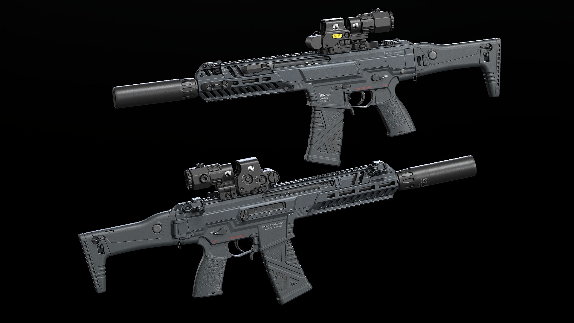 HK437 Low-poly 3D model_7