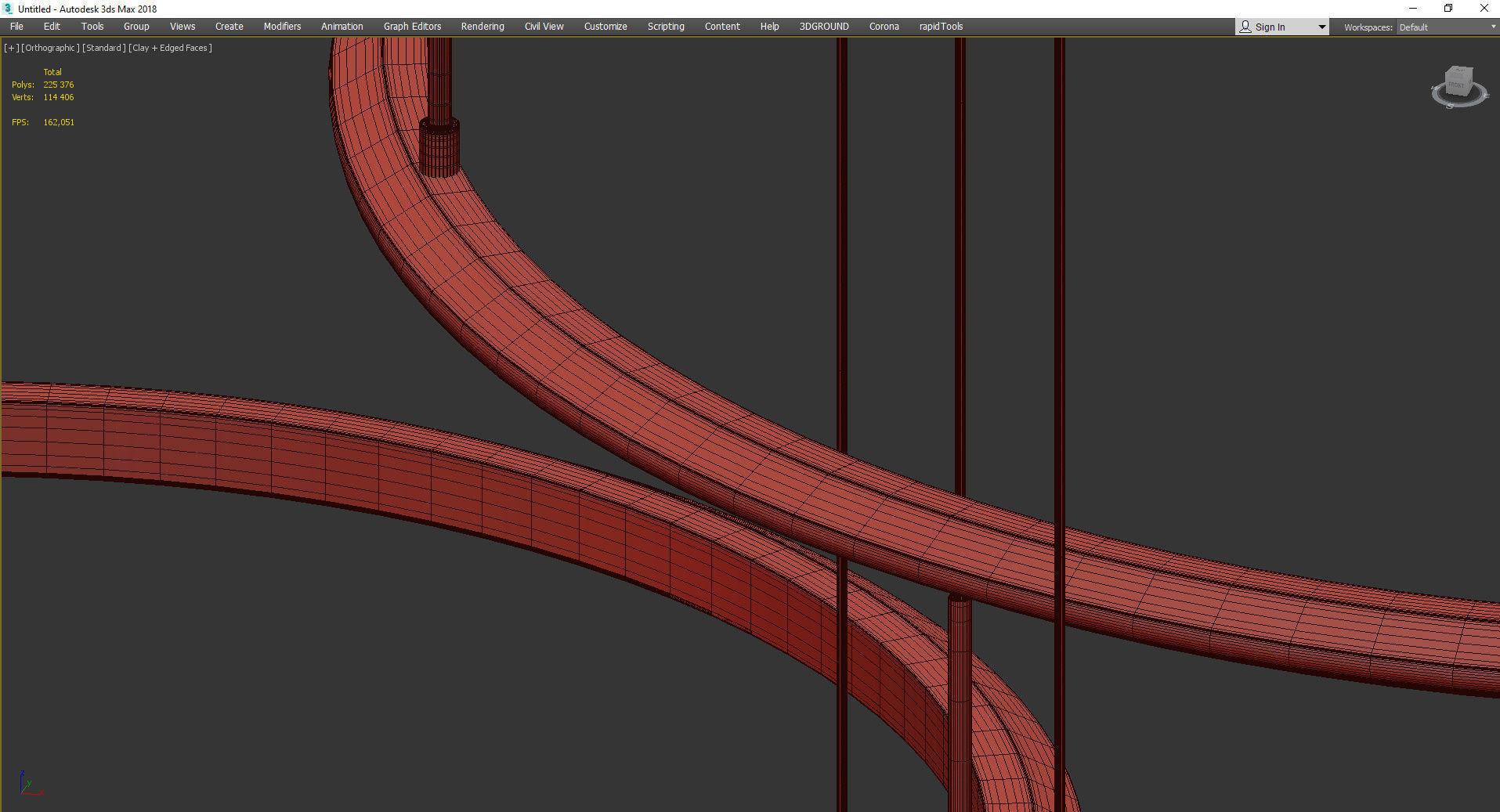MODERN SUSPENSION 3 Low-poly 3D model_5