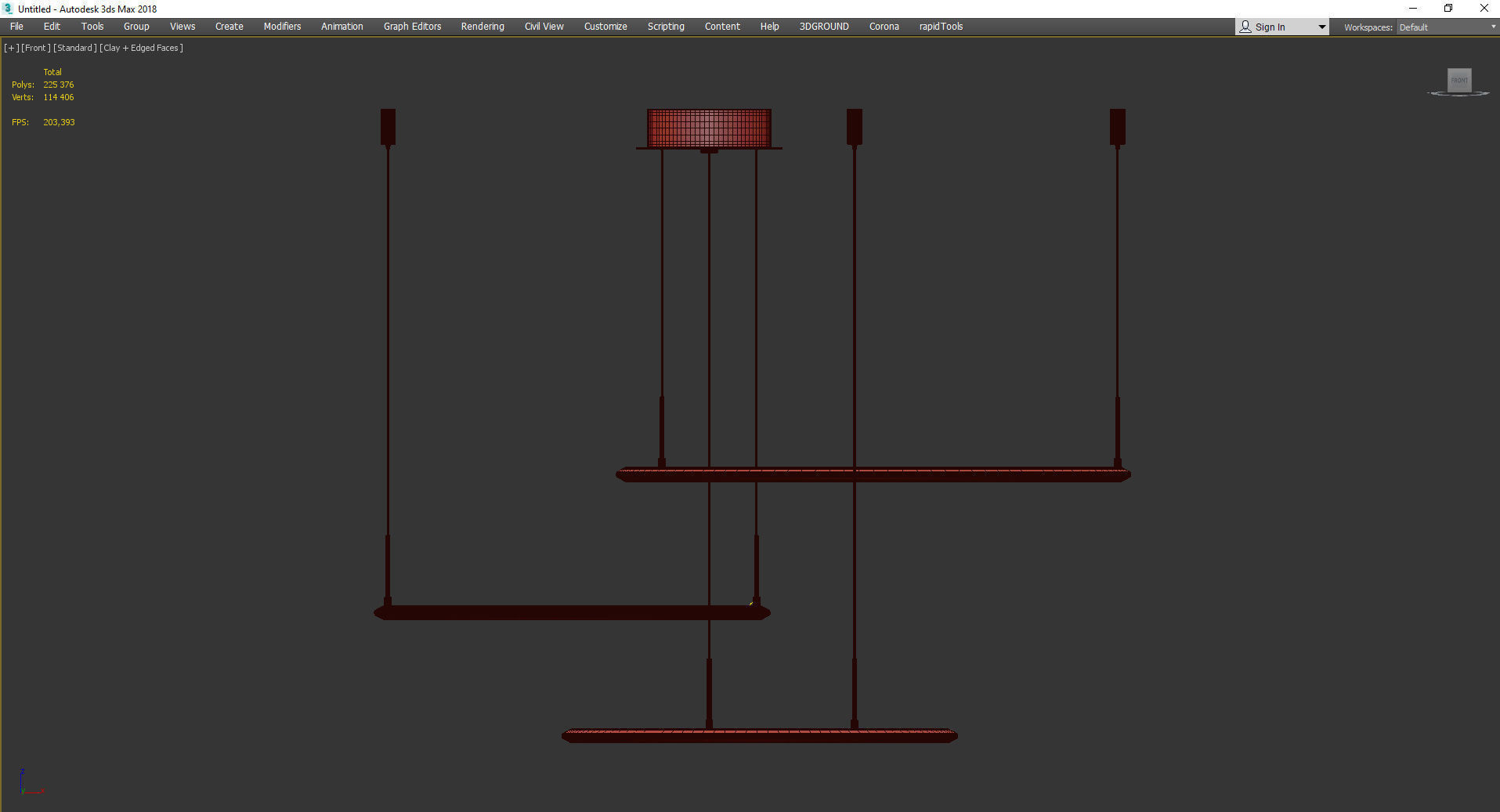 MODERN SUSPENSION 3 Low-poly 3D model_3