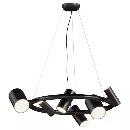 Can Can Round Suspension Lamp Low-poly 3D model