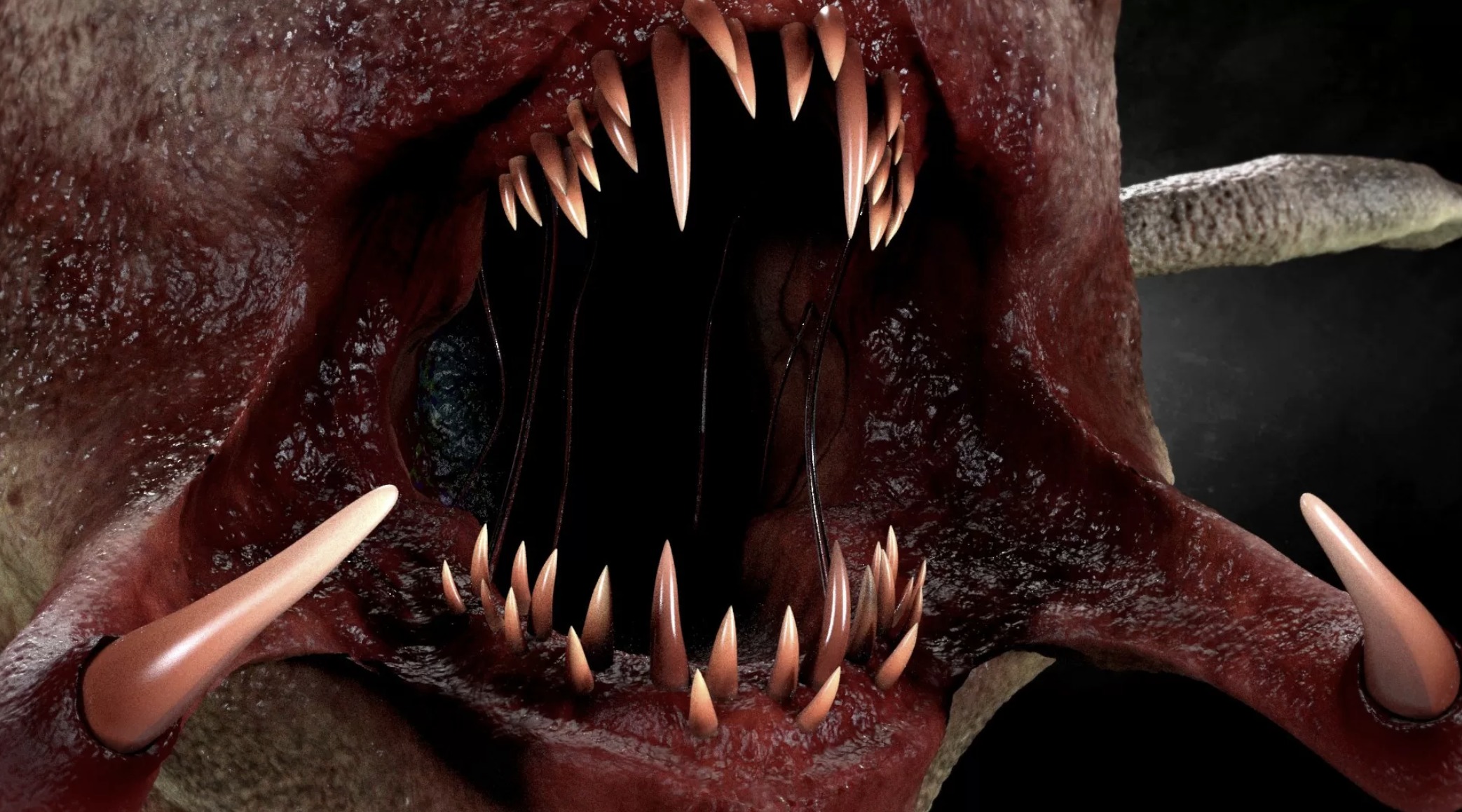 Giant Monster Fish Low-poly 3D model_4