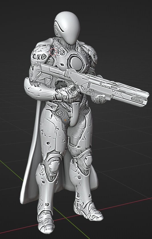 Elite infantry model 3D print model_2