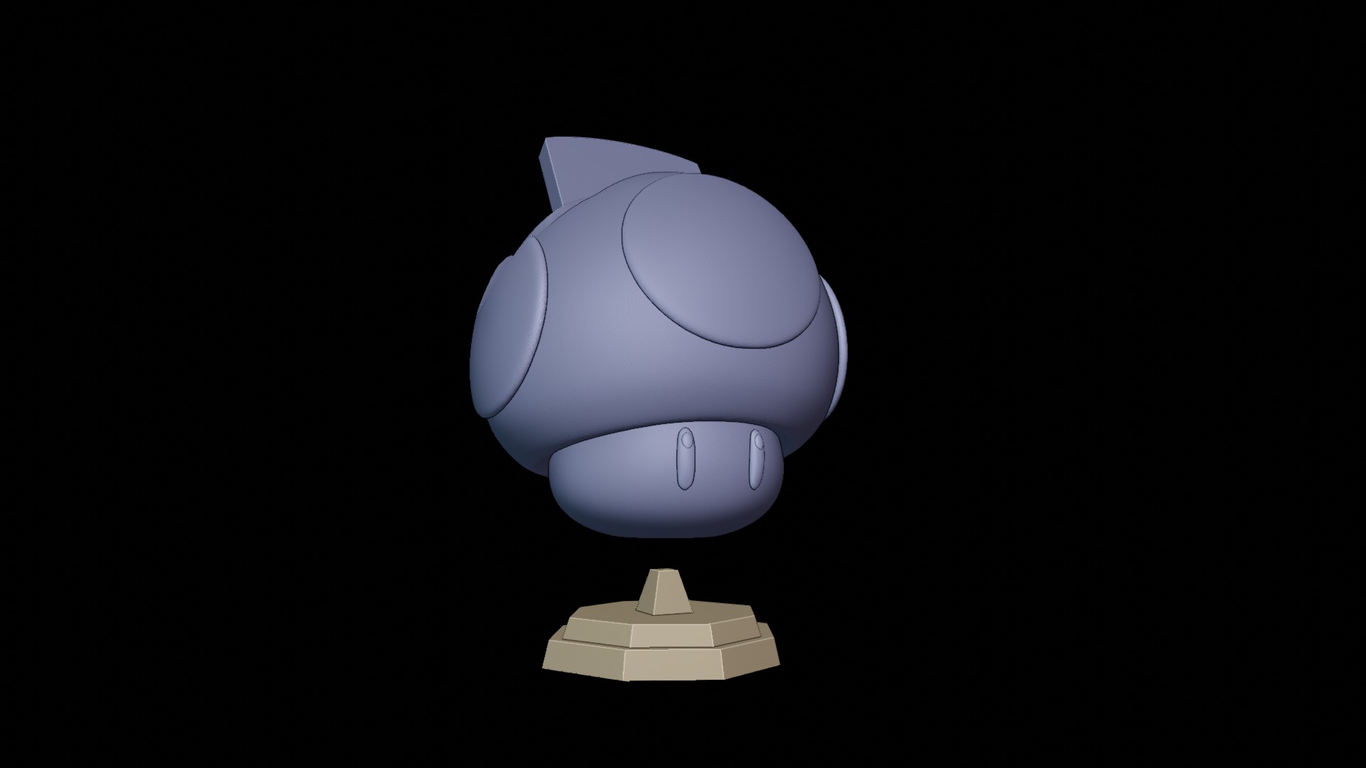 Mushroom joystick Holder - Super Mario Bros 3D print model_6