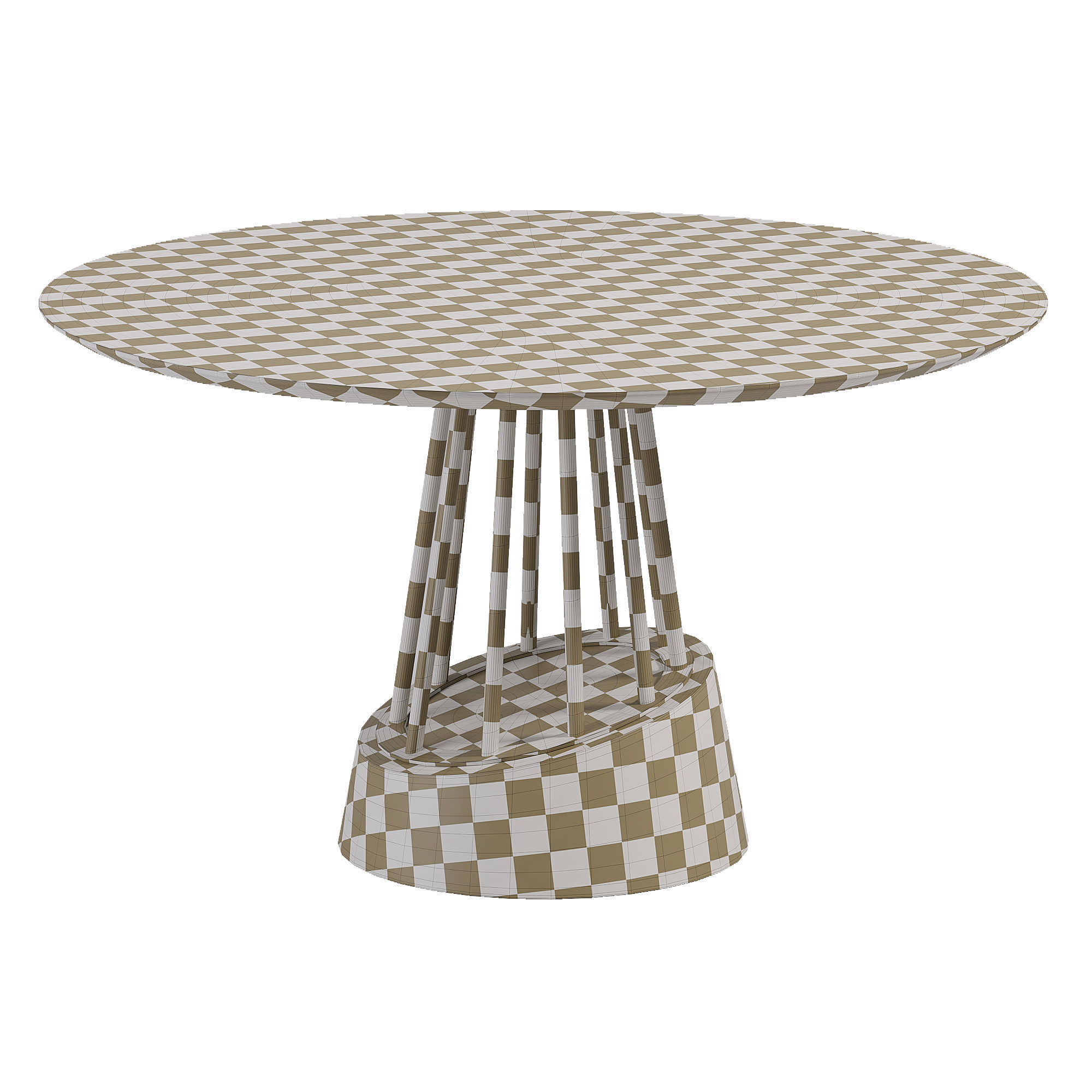 ZAGAS Soleil Round Dining Table Low-poly 3D model_2