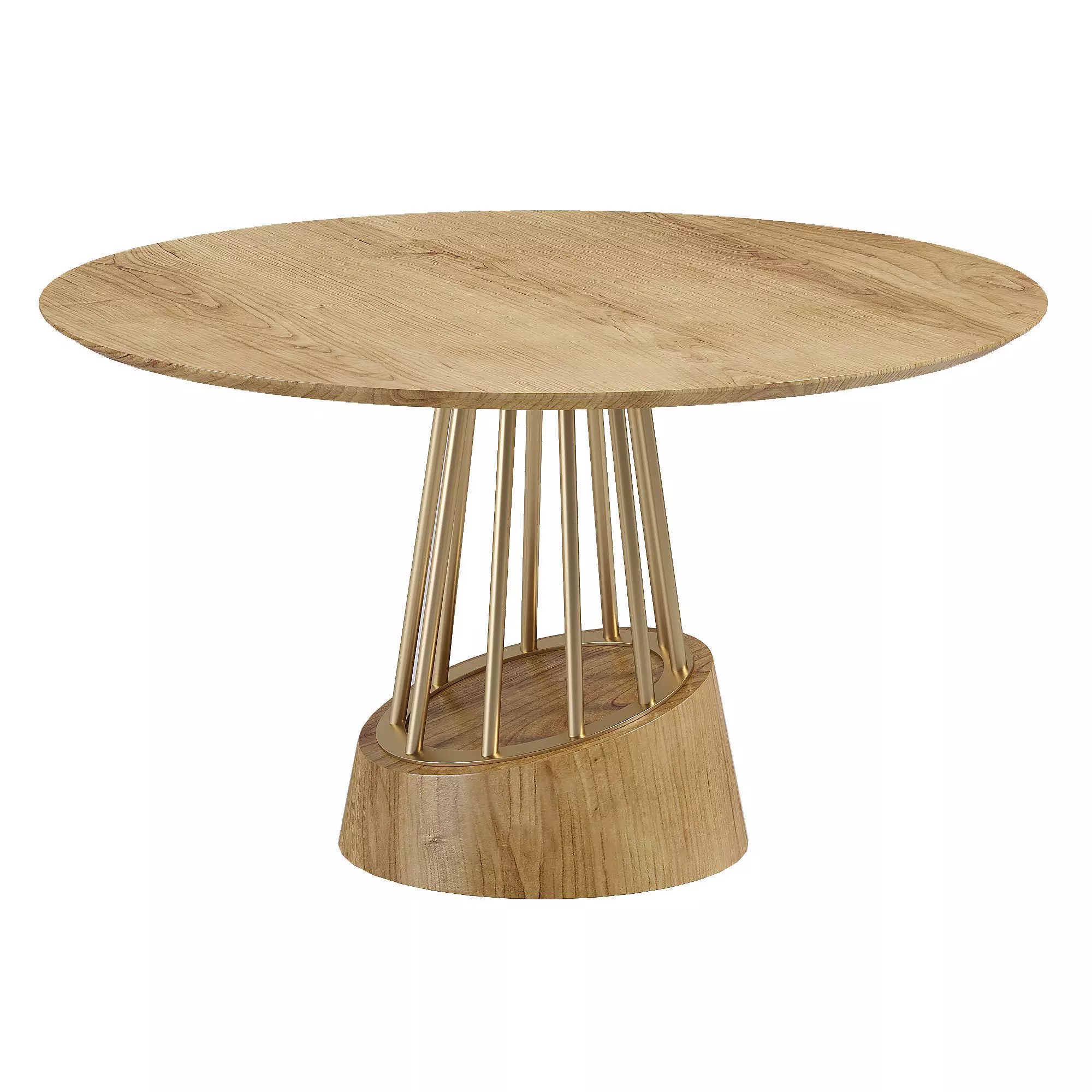 ZAGAS Soleil Round Dining Table Low-poly 3D model_0