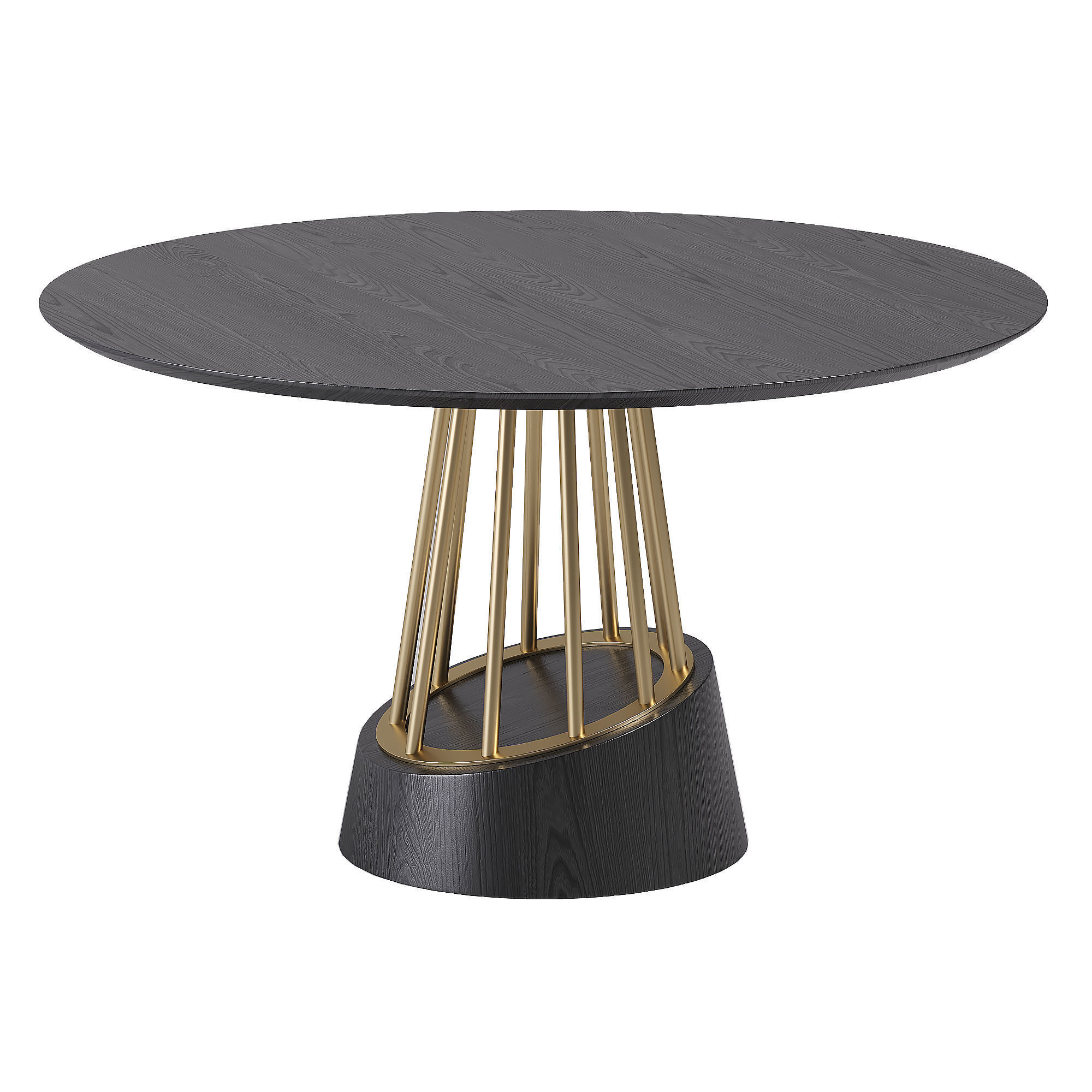 ZAGAS Soleil Round Dining Table Low-poly 3D model_1