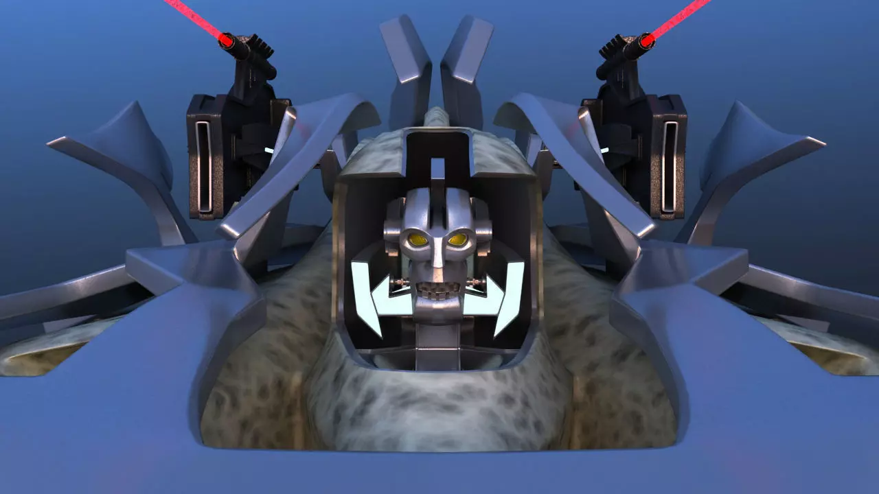 Aircraft Battle Robot 3D model_0