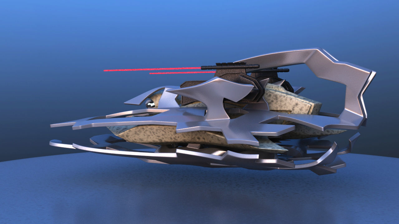 Aircraft Battle Robot 3D model_5