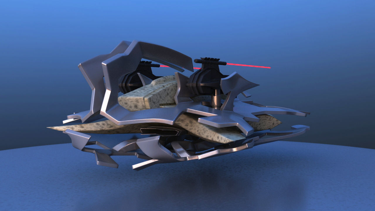 Aircraft Battle Robot 3D model_8