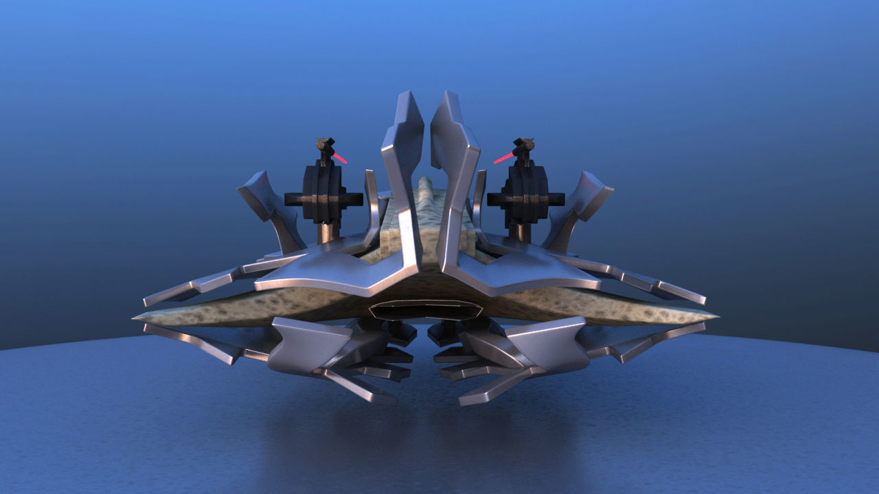 Aircraft Battle Robot 3D model_7