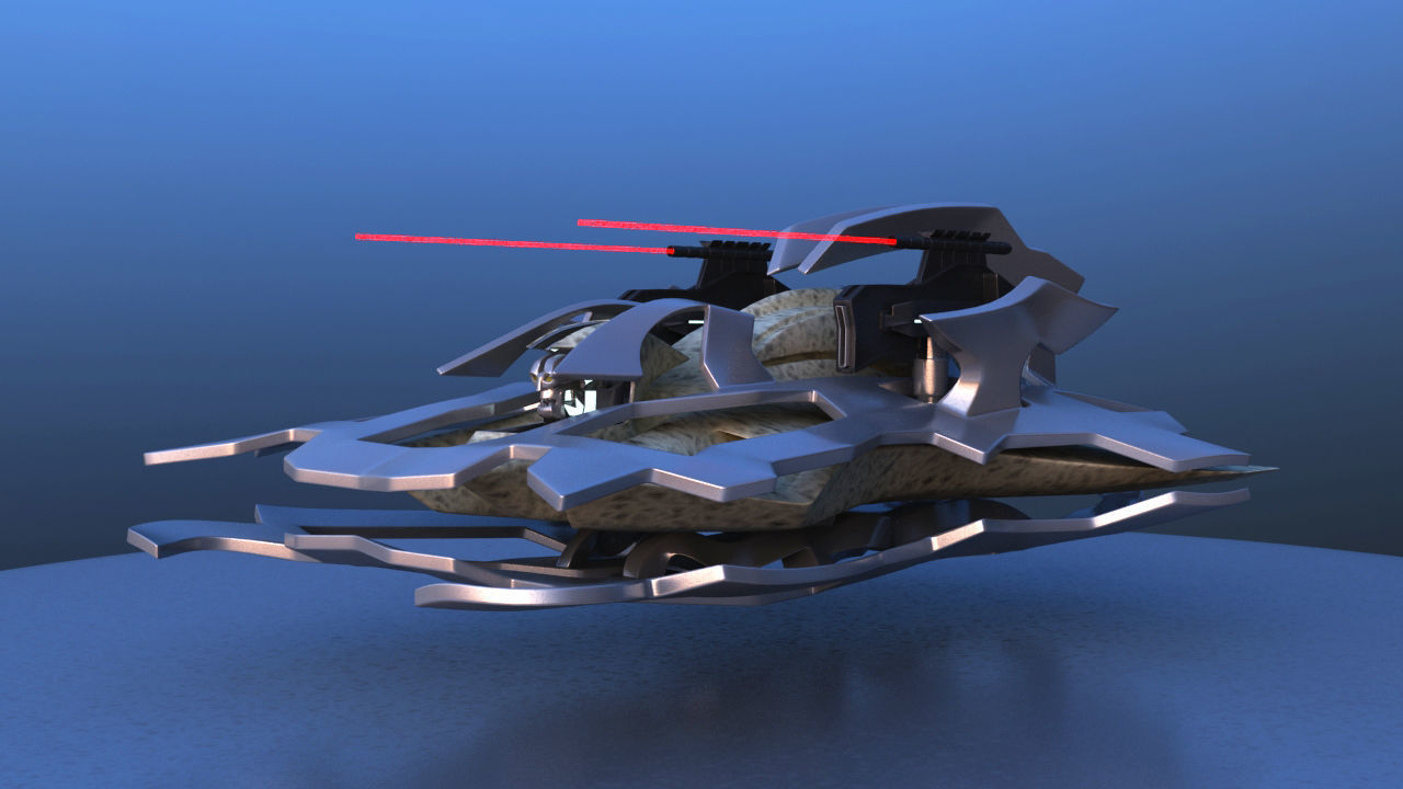 Aircraft Battle Robot 3D model_3