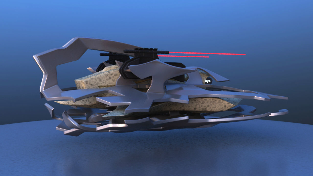 Aircraft Battle Robot 3D model_9