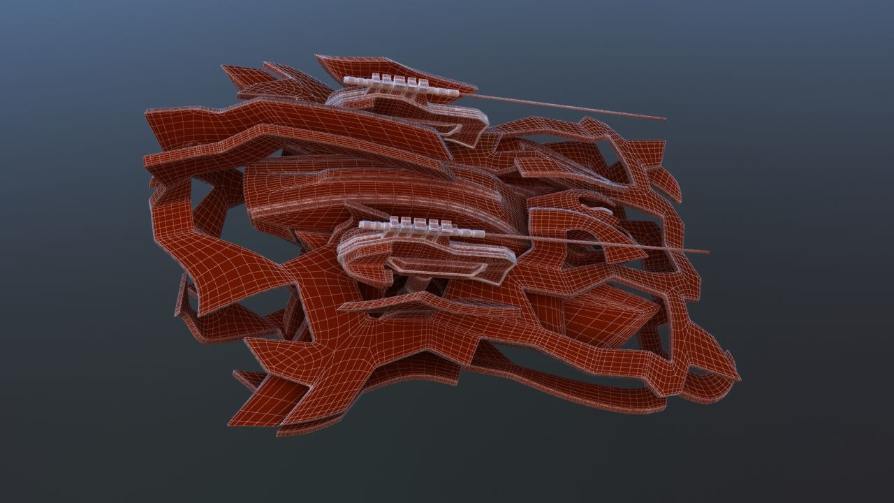 Aircraft Battle Robot 3D model_26