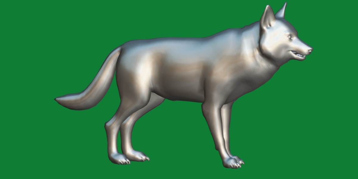 Alexander Archipelago Wolf Low-poly 3D model_10