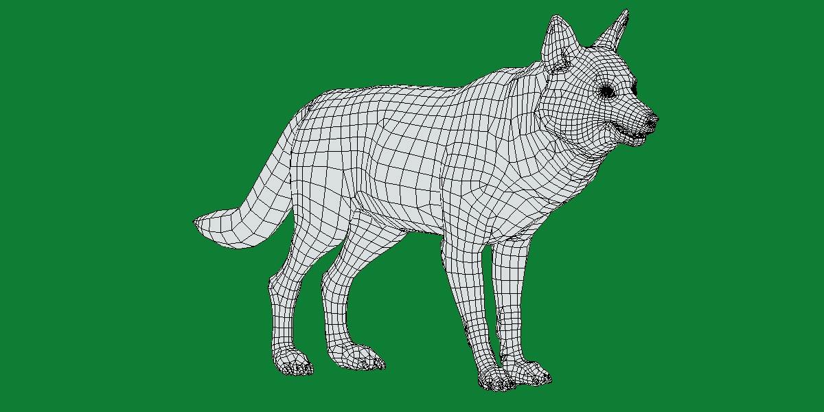 Alexander Archipelago Wolf Low-poly 3D model_12