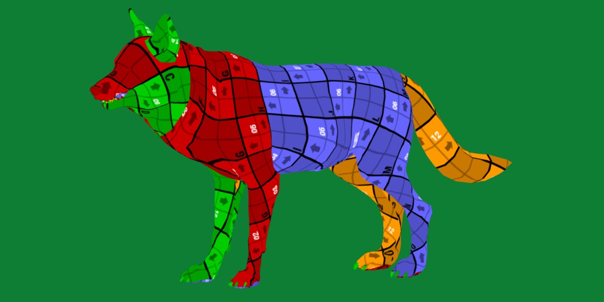 Alexander Archipelago Wolf Low-poly 3D model_19