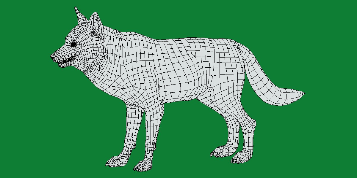 Alexander Archipelago Wolf Low-poly 3D model_14
