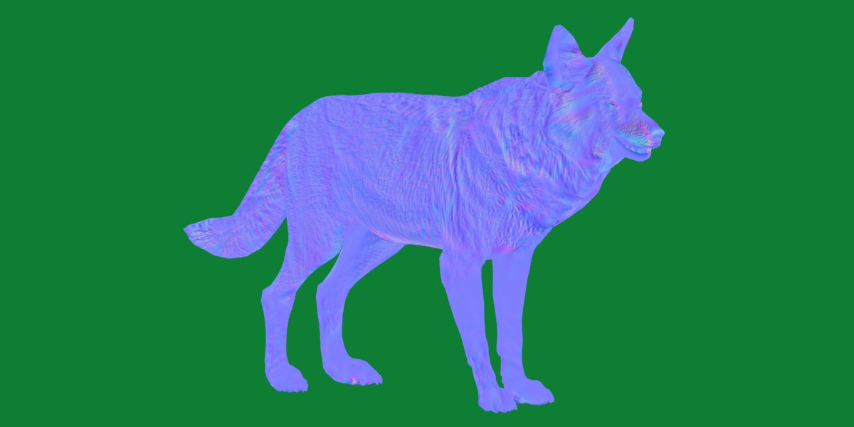 Alexander Archipelago Wolf Low-poly 3D model_5