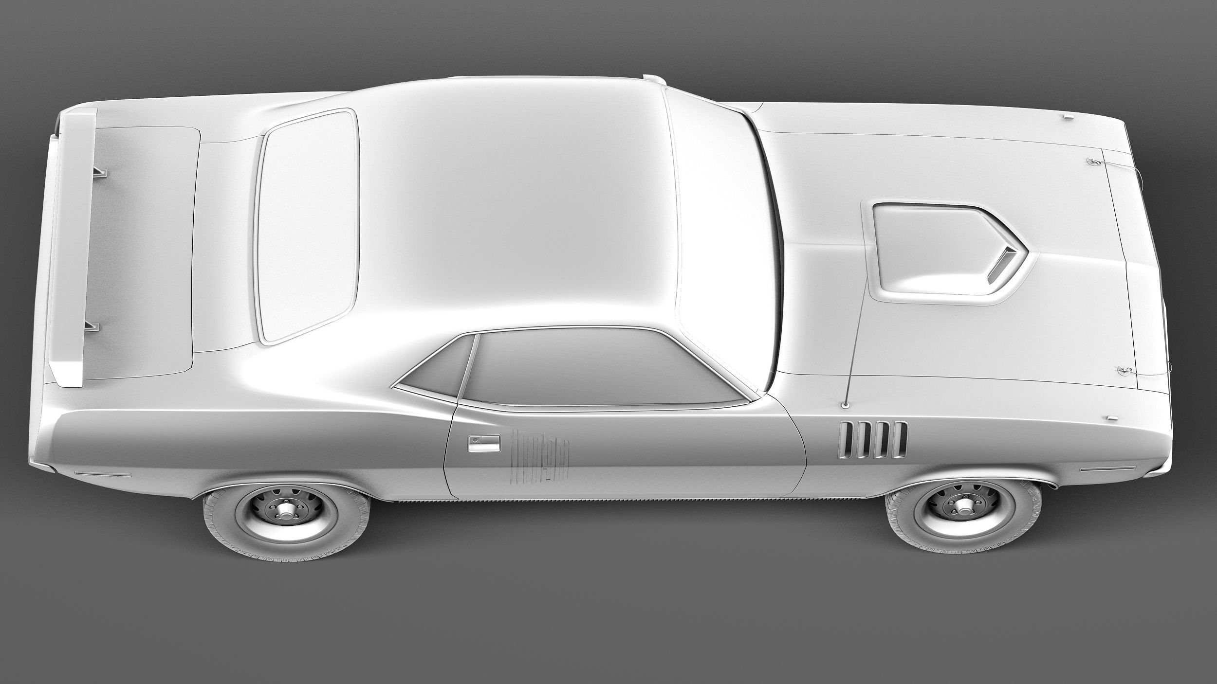 Plymouth Hemi Cuda Barracuda 1971 3D model_15