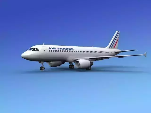 Airbus A320 Air France 3D model