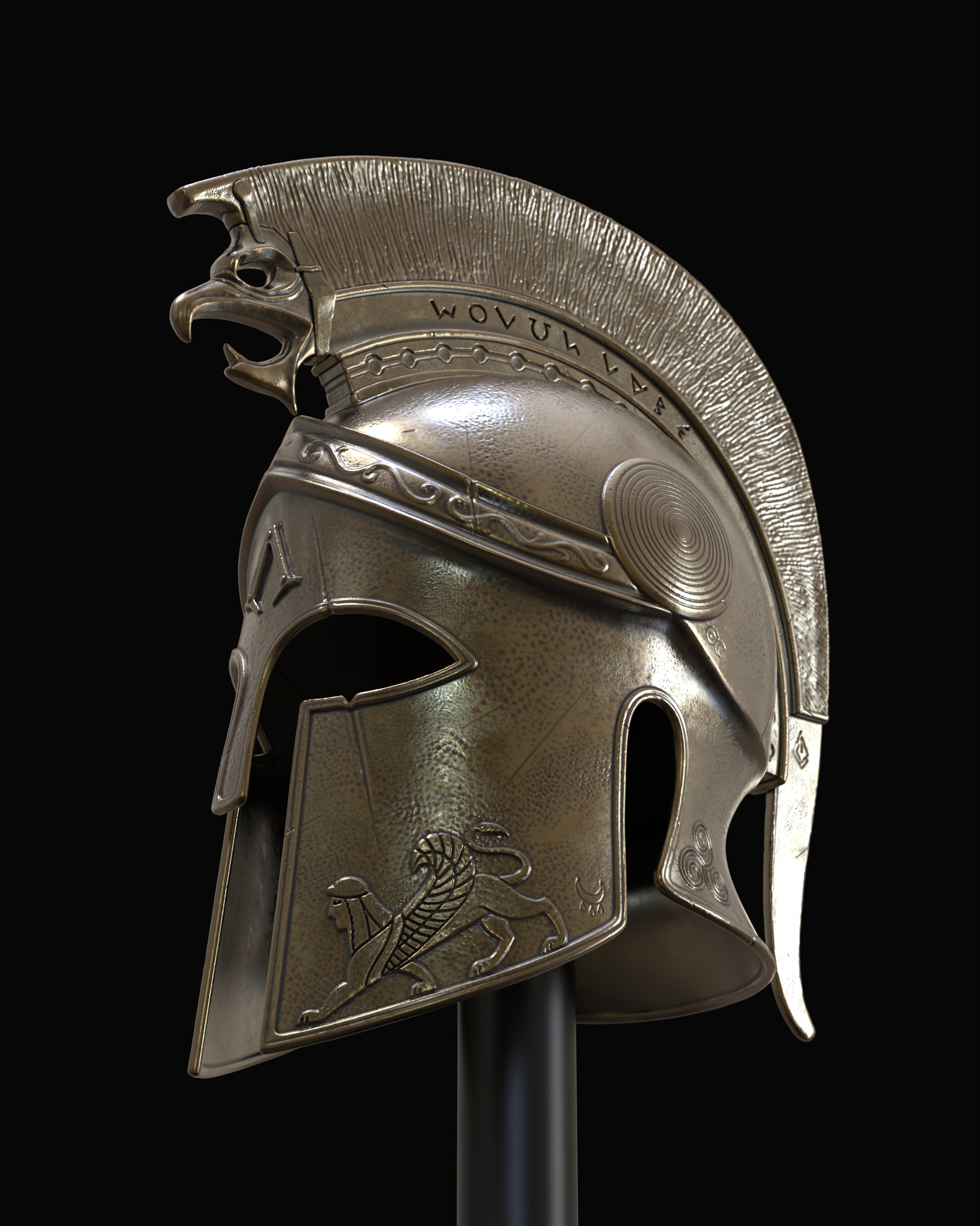 Helm of the Fearless 3D model_1