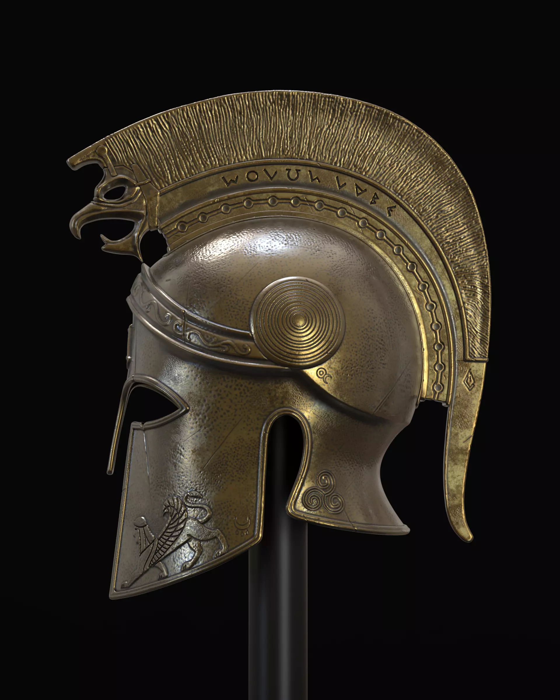 Helm of the Fearless 3D model_0