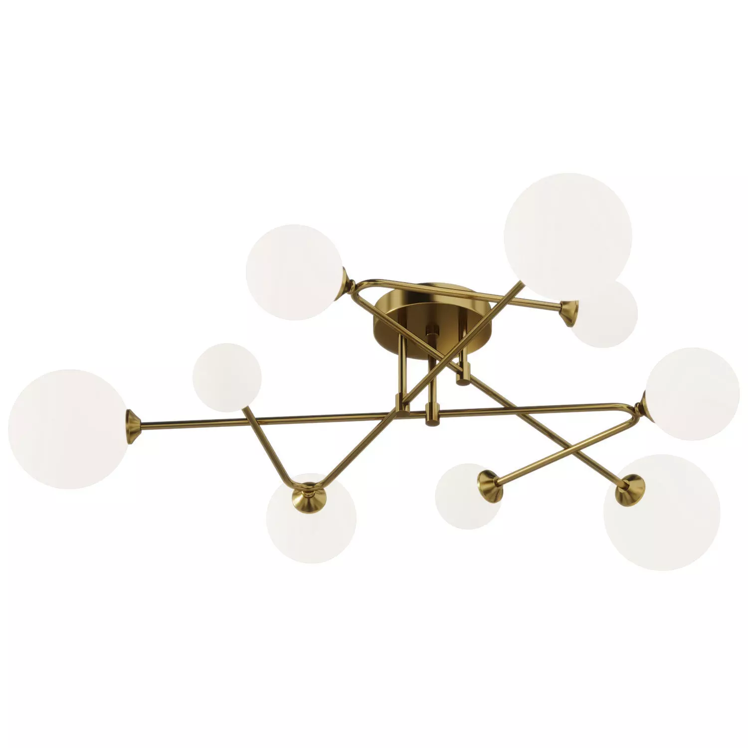 Sputnik Ceiling Lamp Low-poly 3D model