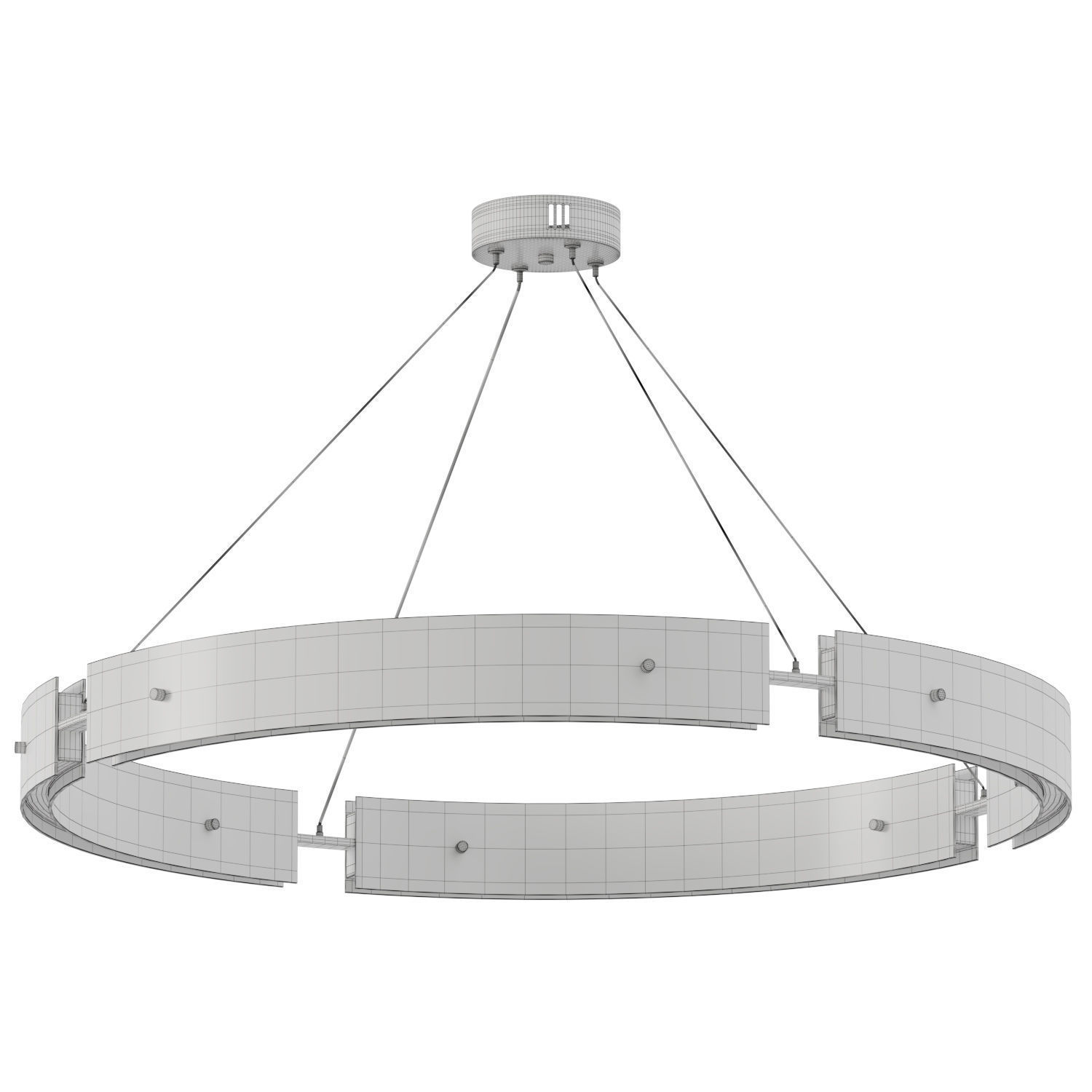 Hudson Chandelier Low-poly 3D model_2
