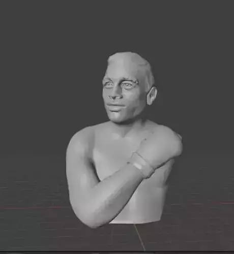 Sugar Ray Robinson 3D print model