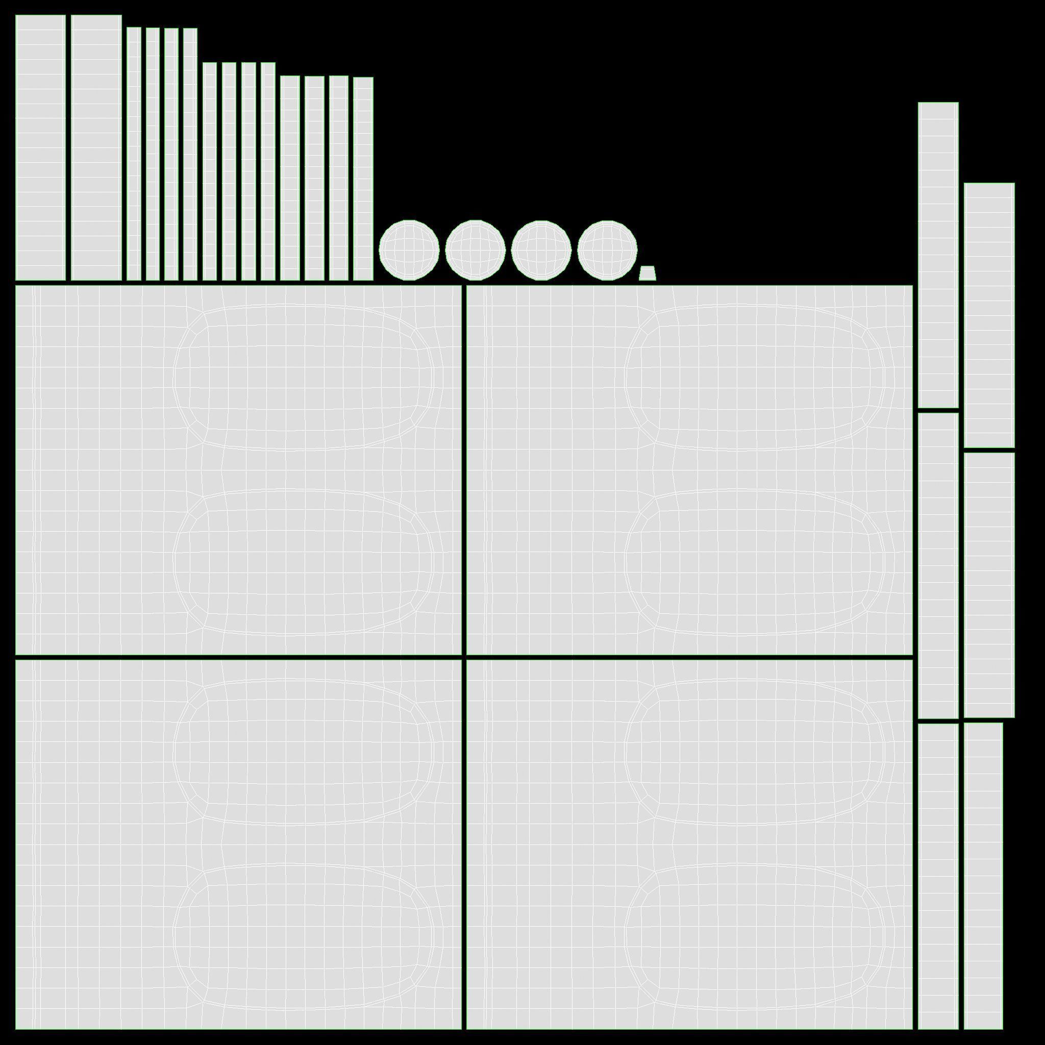 Chisel set in wooden box 3D model_11