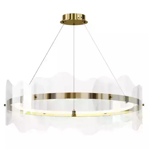 Acrylic Wave Chandelier